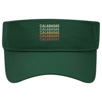 Calabasas California Calabasas Ca Retro Vintage Text Long Sleeve T Shi Visor Hat | Artistshot