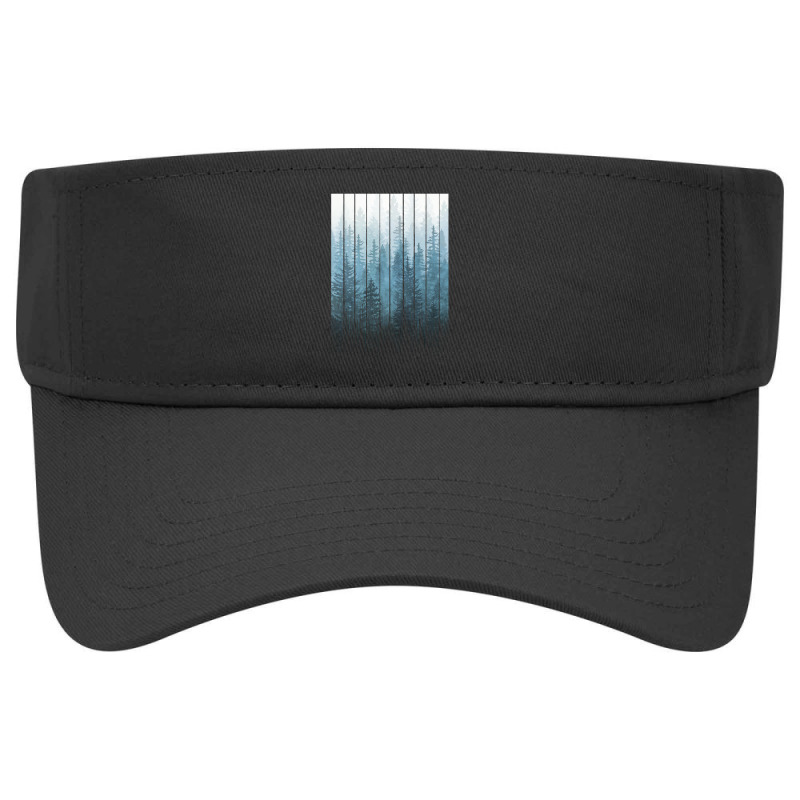 Grunge Dripping Turquoise Misty Forest Visor Hat | Artistshot