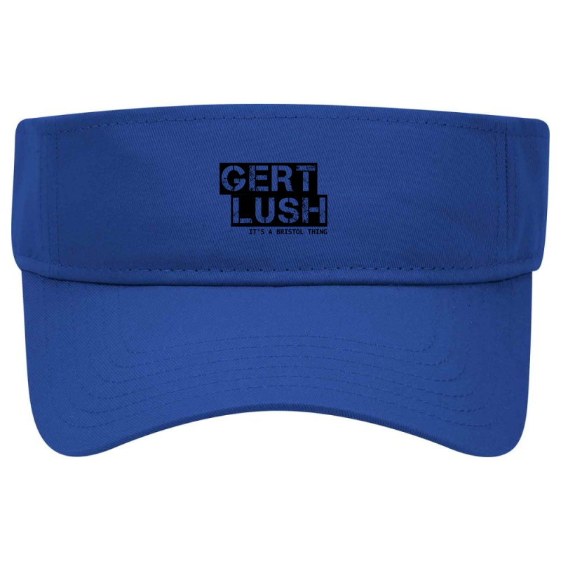 Gert Lush - It_s A Bristol Thing - Black Text Visor hat by cm-arts | Artistshot