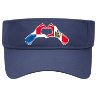 Peru Panama Flag Peruvian Panamanian Heart Visor Hat | Artistshot