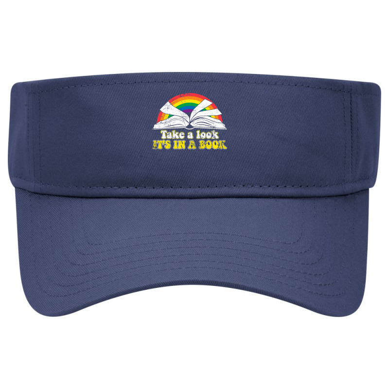 Love Reading Love Rainbows Gift Retro Rainbow Visor hat by cm-arts | Artistshot