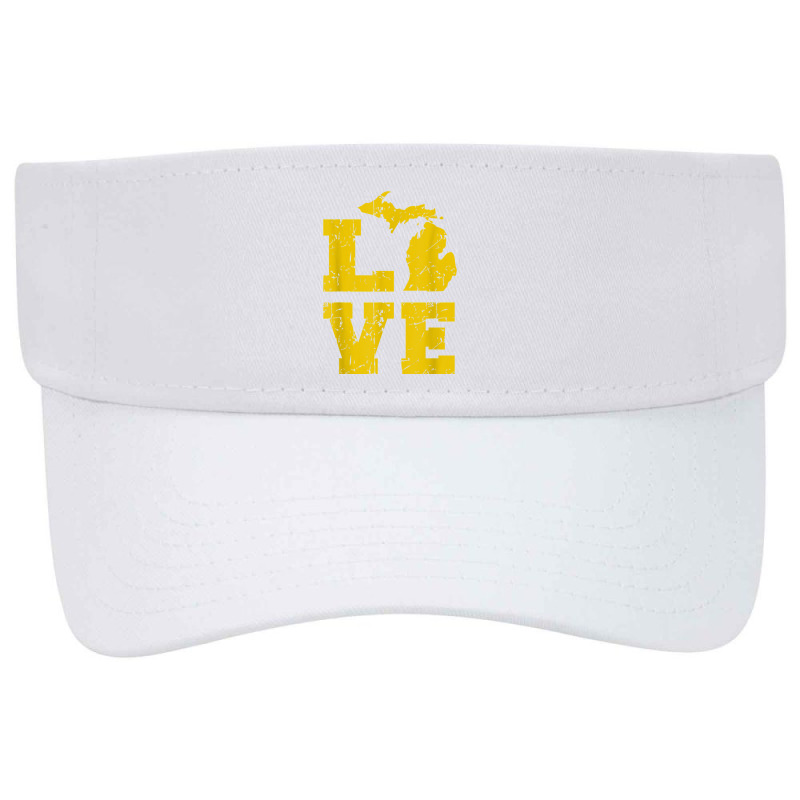 Michigan Love Mi Vintage Visor Hat | Artistshot