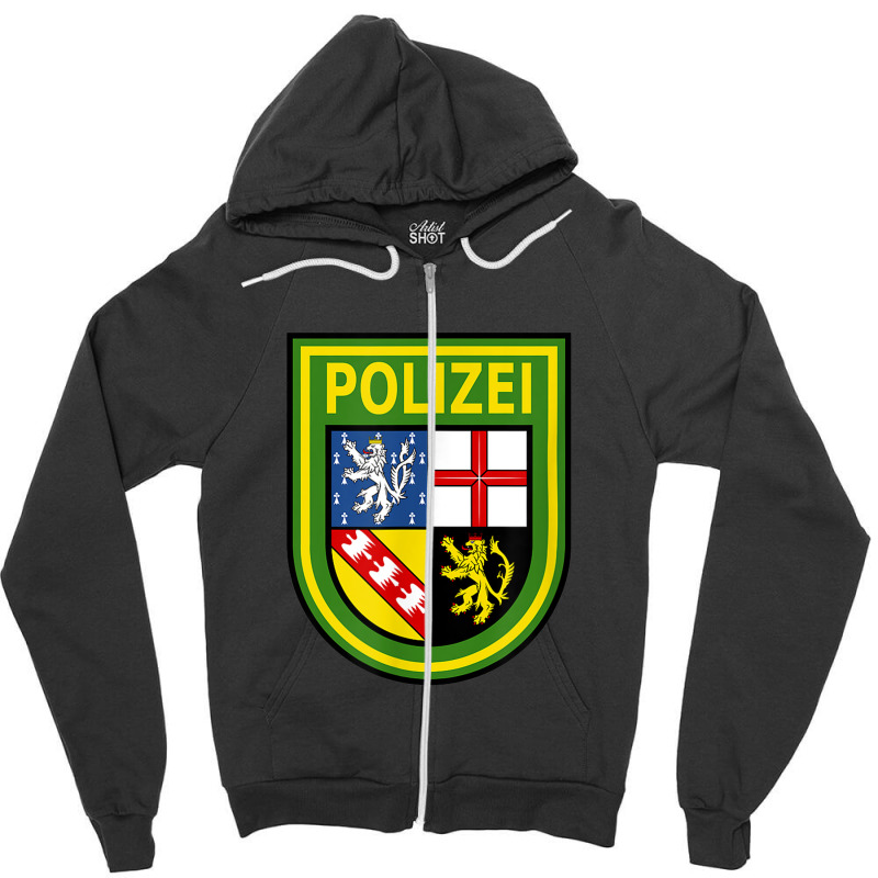 Saarland Police Zipper Hoodie by ThienThuong | Artistshot