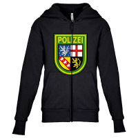 Saarland Police Youth Zipper Hoodie | Artistshot