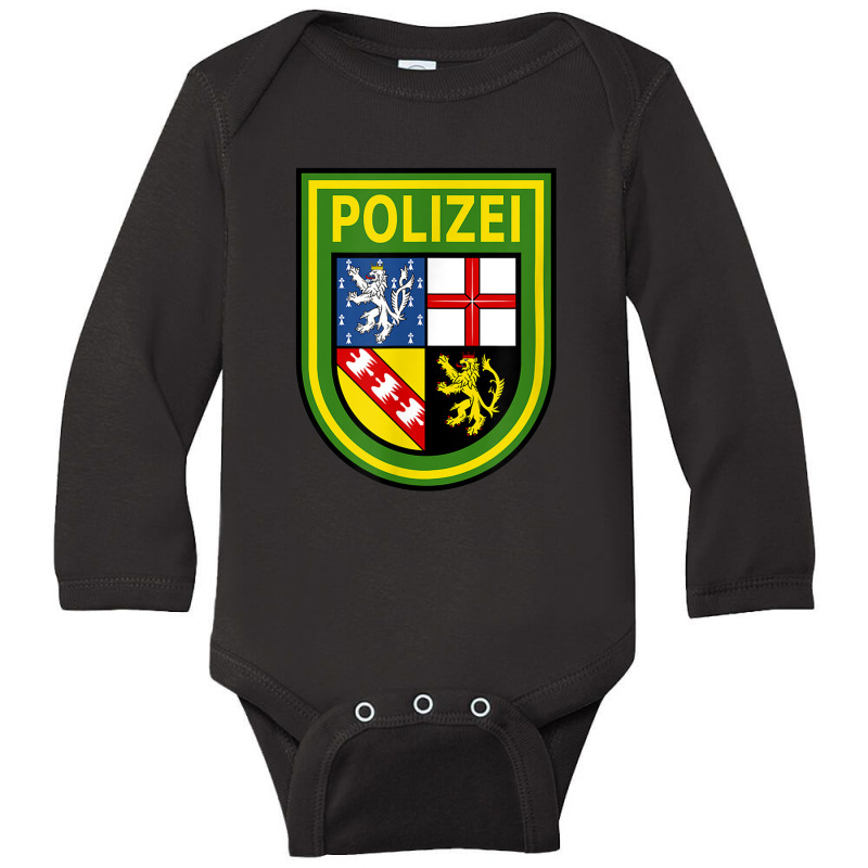 Saarland Police Long Sleeve Baby Bodysuit by ThienThuong | Artistshot