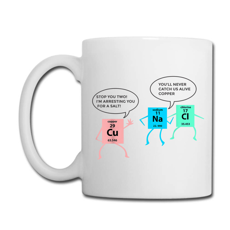 Salt And Copper Police Chemistry Pun Funny Gift For Teacher Coffee Mug | Artistshot