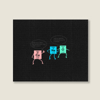 Salt And Copper Police Chemistry Pun Funny Gift For Teacher Landscape Canvas Print | Artistshot