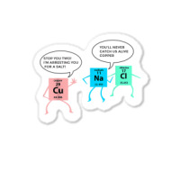 Salt And Copper Police Chemistry Pun Funny Gift For Teacher Sticker | Artistshot