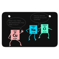 Salt And Copper Police Chemistry Pun Funny Gift For Teacher Atv License Plate | Artistshot