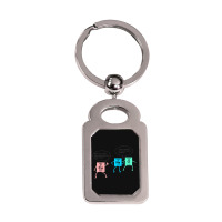 Salt And Copper Police Chemistry Pun Funny Gift For Teacher Silver Rectangle Keychain | Artistshot