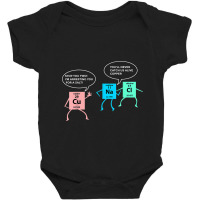 Salt And Copper Police Chemistry Pun Funny Gift Nerd Geek Baby Bodysuit | Artistshot