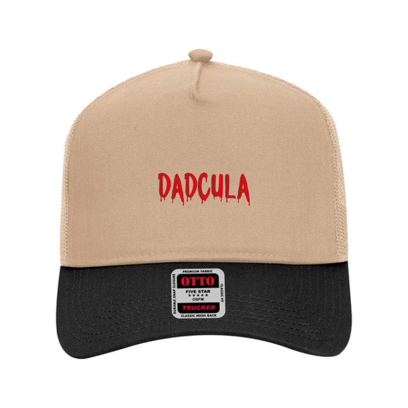 Dadcula   Dracula   Cute Funny Halloween Costume Design Essential T Sh Mesh Back Trucker Hat | Artistshot