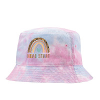 Team Head Start Squad Back To School Rainbow Kids Teacher T Shirt Tie Dyed Bucket Hat | Artistshot