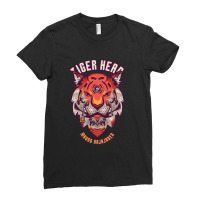 Tiger Head Ladies Fitted T-shirt | Artistshot