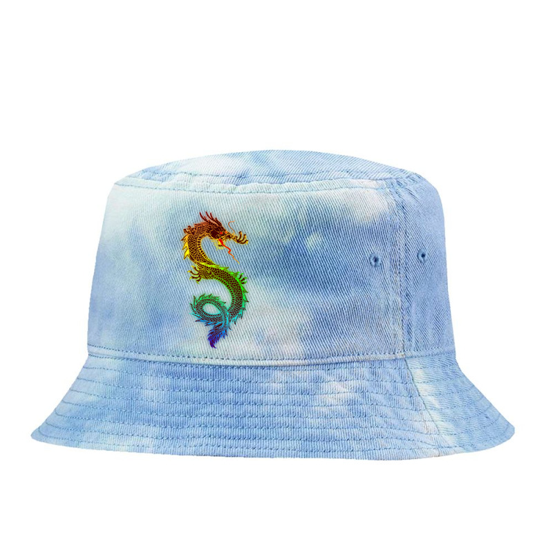 Dragon Shirt In A World Full Of Bookworms Be A Book Dragon Funny Women Tie Dyed Bucket Hat by HailieDesign | Artistshot