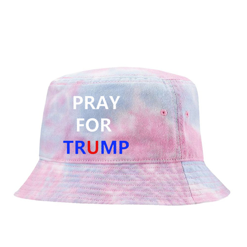 Pray For Trump Tie Dyed Bucket Hat | Artistshot