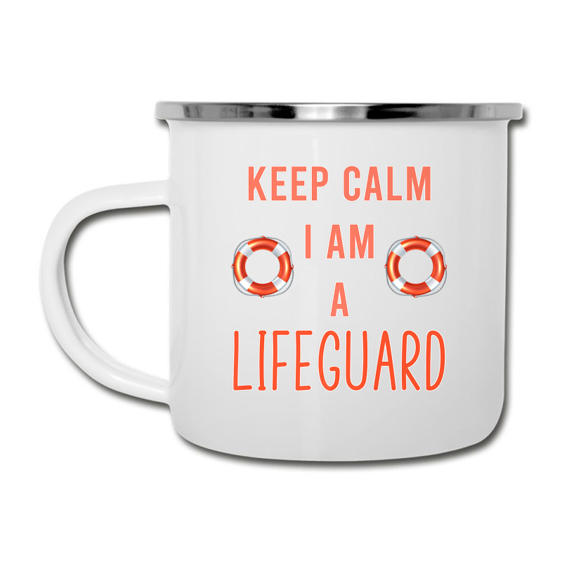 Mens Keep Calm I Am A Life Guard Seashore Marine Police Duty Premium Camper Cup | Artistshot