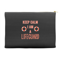 Mens Keep Calm I Am A Life Guard Seashore Marine Police Duty Premium Accessory Pouches | Artistshot