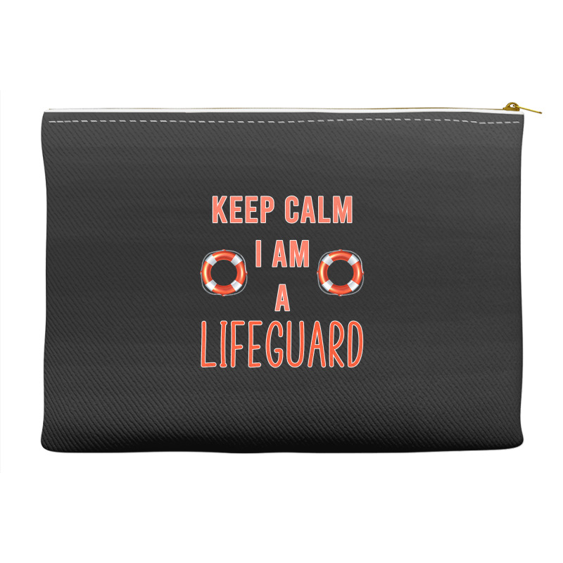 Mens Keep Calm I Am A Life Guard Seashore Marine Police Duty Premium Accessory Pouches | Artistshot