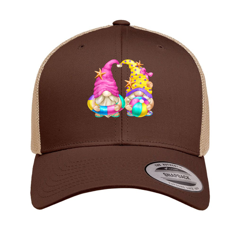 Beach Lover Gnomies With Flip Flops   Funny Summer Gnome T Shirt Retro Trucker Cap | Artistshot