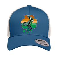 Patrick's Day Bmx Motocross Bike Racing Bicycle Rider Sports Retro Trucker Cap | Artistshot