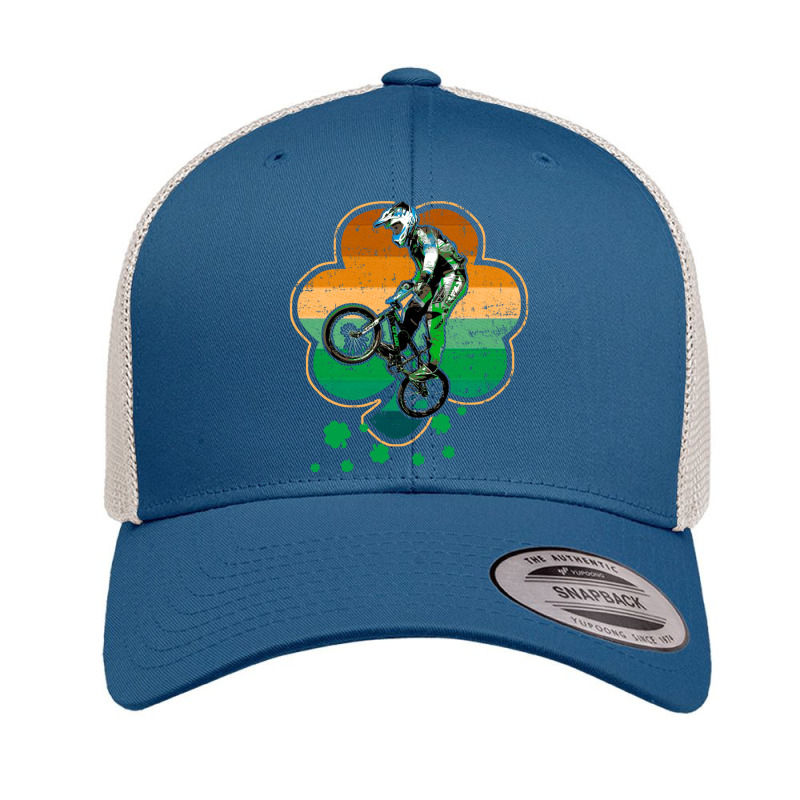 Patrick's Day Bmx Motocross Bike Racing Bicycle Rider Sports Retro Trucker Cap by UbengArt | Artistshot