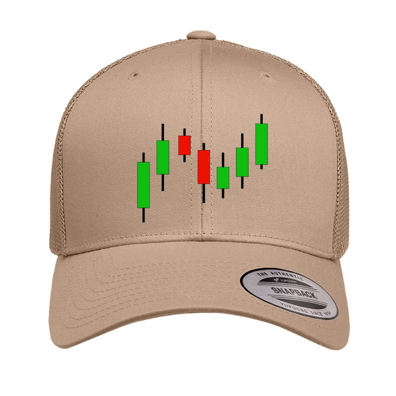 Candlestick Stock Market Graph Retro Trucker Cap by derrysello | Artistshot