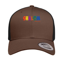 Colorful Shalom T Shirt Retro Trucker Cap | Artistshot