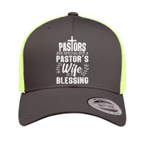 Funny Pastor Art For Women Wife Pastor Preacher Christian T Shirt Retro Trucker Cap | Artistshot