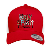 Holy Spirit Activate Cowhide Cowboy Western Southern Vibe Retro Trucker Cap | Artistshot