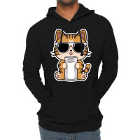 Mr Kawaii Cat Lightweight Hoodie | Artistshot