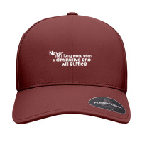 Never Use A Long Word When A Diminutive One Will Suffice Seamless Cap | Artistshot