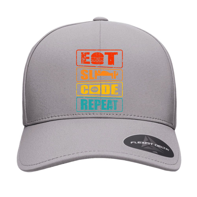 Eat Sleep Code Repeat Computer Science Programmer Gift T Shirt Seamless Cap | Artistshot