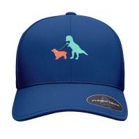 Cocker Spaniel T  Shirtfunny Cocker Spaniel Dinosaur Cute Cocker Spani Seamless Cap | Artistshot