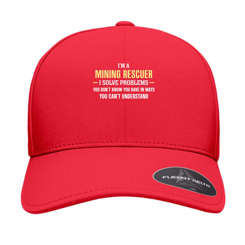 Mining Rescuer I Solve Problems Funny Gift Seamless Cap by thanchashop | Artistshot