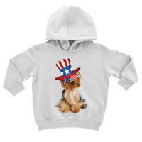 Yorkshire Terrier Eyewear American Flag Sunglasses Glasses And Hat 4th Toddler Hoodie | Artistshot