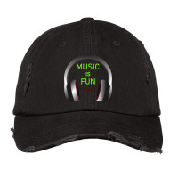 Music Is Fun Vintage Cap | Artistshot