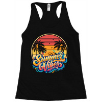 Summer Vibes Retro Sunset Racerback Tank | Artistshot