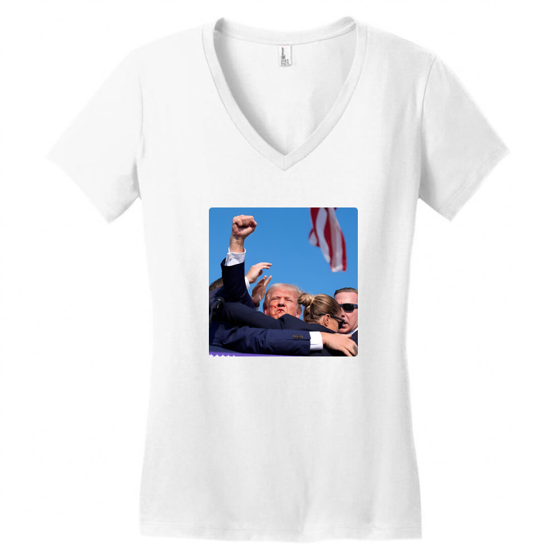 Donald Trump - Cant Keep Him Down! Women's V-neck T-shirt | Artistshot