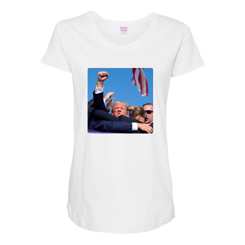 Donald Trump - Cant Keep Him Down! Maternity Scoop Neck T-shirt | Artistshot