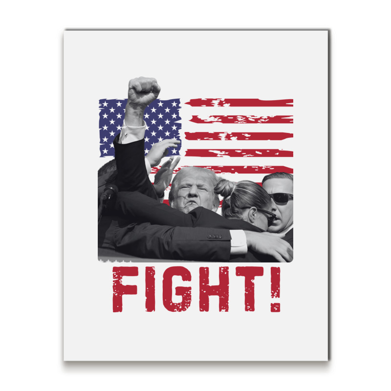 Fight Donald Trump Metal Print Vertical | Artistshot