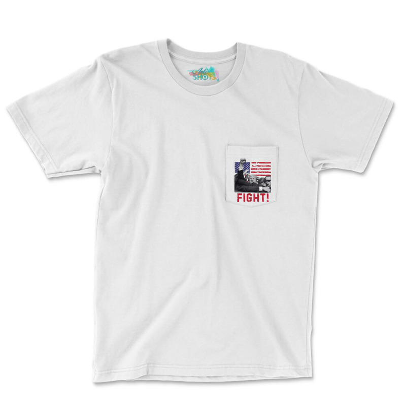 Fight Donald Trump Pocket T-shirt | Artistshot