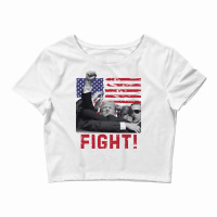 Fight Donald Trump Crop Top | Artistshot