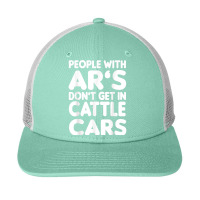 People With Ar's Don'gein Cattle Cars Sarcastic Characters Video Game Snapback Trucker Cap | Artistshot