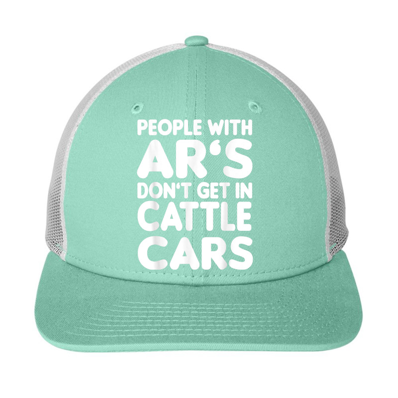 People With Ar's Don'gein Cattle Cars Sarcastic Characters Video Game Snapback Trucker Cap by KhalilDesign | Artistshot