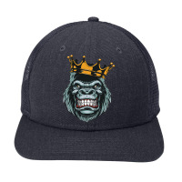 Gorilla King Ferocious Gorilla On With Crown Christmas Gifts Snapback Trucker Cap | Artistshot