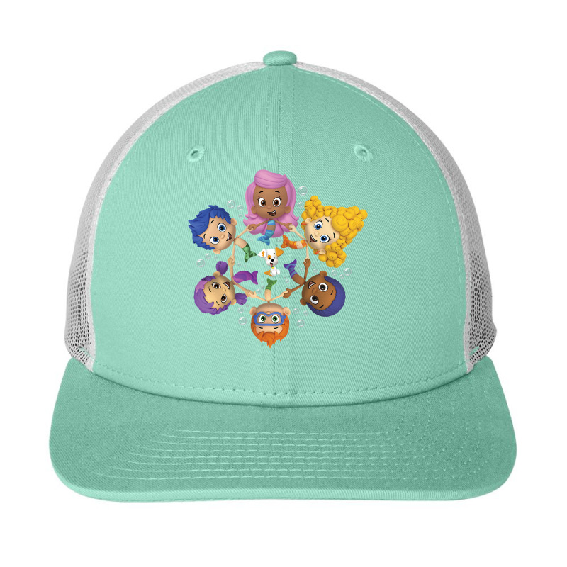 Bubble Guppies Synchronized Swimming Circle Portrait Snapback Trucker Cap by cm-arts | Artistshot