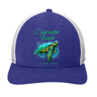 Clearwater Beach Florida Watercolor Sea Turtle Snapback Trucker Cap | Artistshot