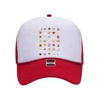 Animal Crossing New Horizons Group Shot Character Faces Sweat Foam Trucker Hat | Artistshot