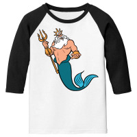 King Triton Youth 3/4 Sleeve | Artistshot